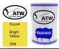 Preview: Suzuki, Bright Yellow, ZN9: 500ml Lackdose, von ATW Autoteile West.